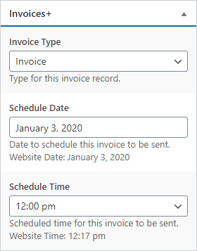 Invoices+ - Invoice Form